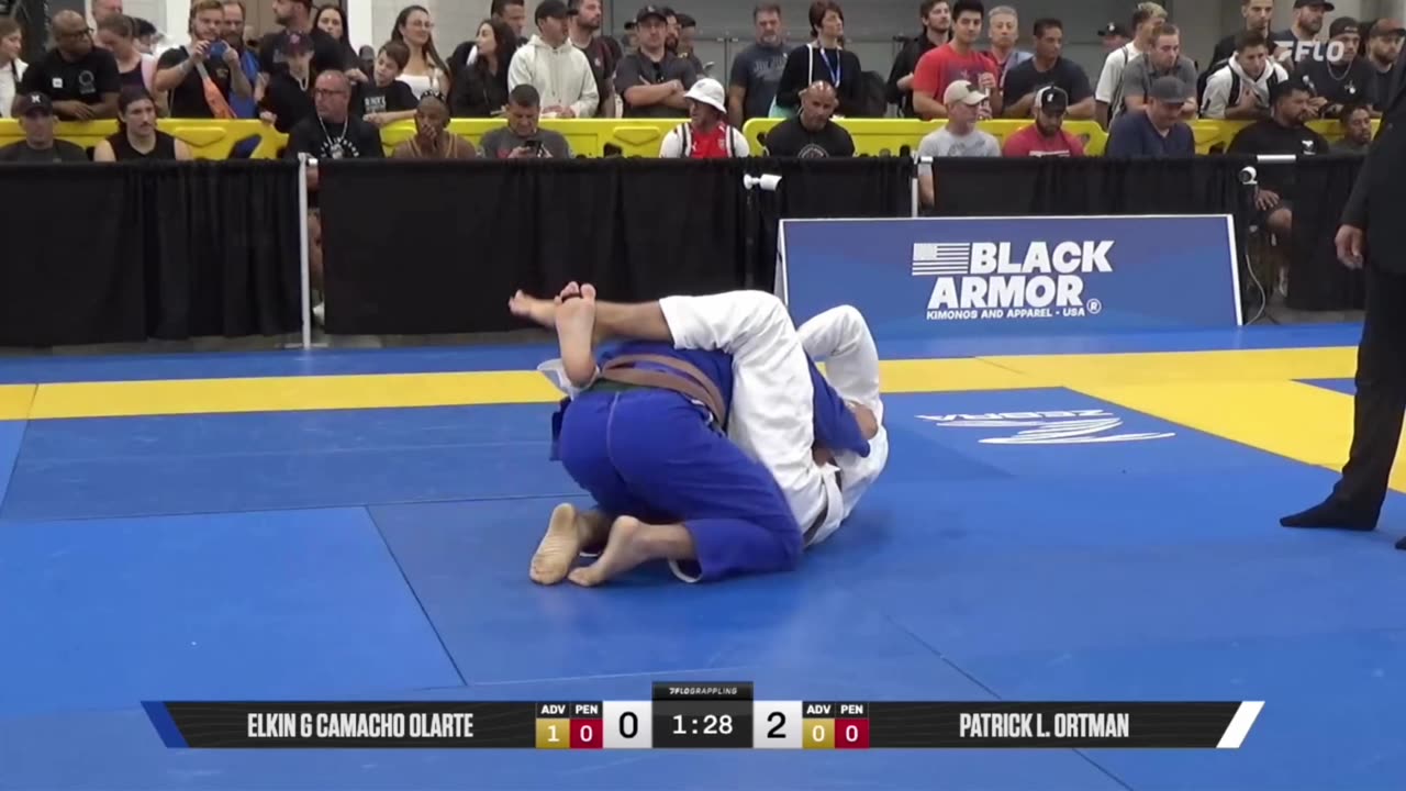 Patrick L. Ortman vs Elkin G Camacho Olarte 2025 World Master IBJJF Jiu-Jitsu Championship 8/28/25