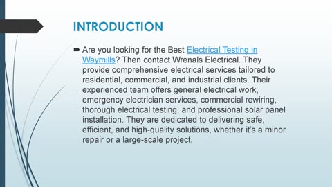 Best Electrical Testing in Waymills