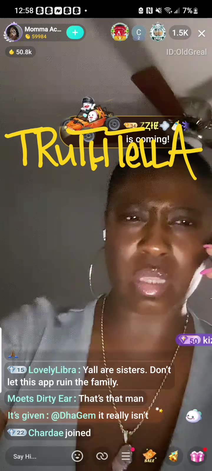 MOMMA ACE & HOLLY 3RD SHIFT PT. 3 MOMMA ACE GOES BERZERK ON HER BIOLOGICAL LITTLE SISTER WHO JOINS THE LIVE & SAYS MOMMA ACE DIDNT RAISE ACE