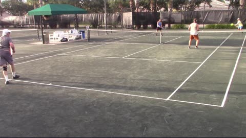 THAT'S A GOOD DOUBLES SERVE AND VOLLEY POINT!