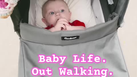 baby kayla’s outdoor stroll – fresh air and happy vibes 🚶‍♀️👶
