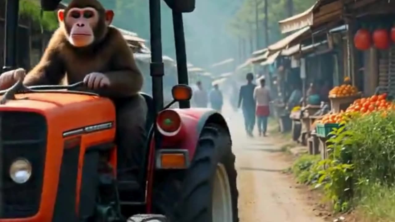 Monkey on a Tractor? Welcome to the New Era of Farm Operators! 🐒🚜