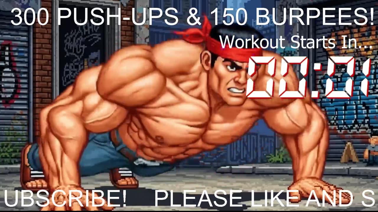 Everyday 300 push ups and 150 Burpees!