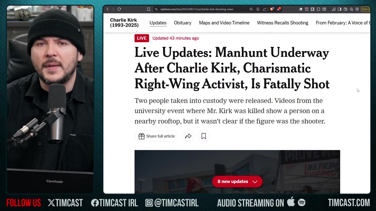 Leaked DOJ File, Charlie Kirk Killer Is Trans Radical Leftist Says Report | Tim Pool