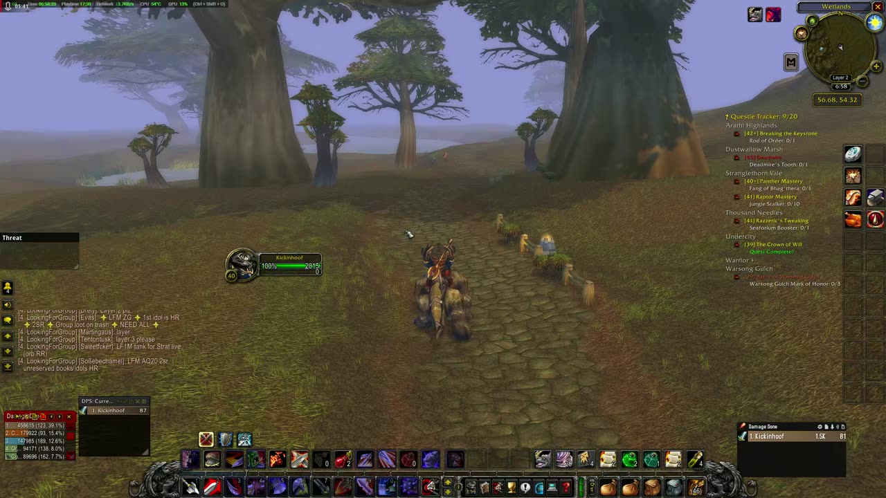 WoW Classic Badlands Flight Point run.