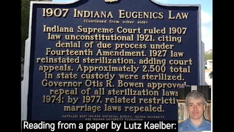 Big Pharma created by mass murderers: Eli Lilly pushed the Indiana Eugenics Law of 1907
