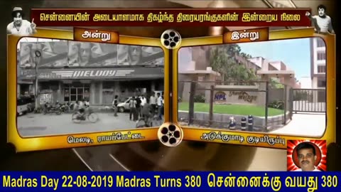Madras Day 22-08-2019 Madras Turns 380 __________ ____ 380