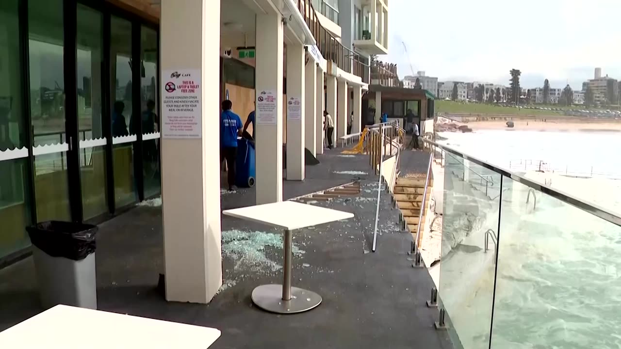 King tide, swells batter Sydney's iconic Bondi Beach
