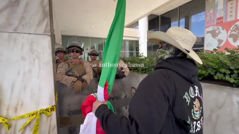 Los Angeles Anti-ICE rioters are now TAUNTING US Marines..