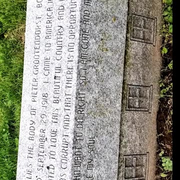 THE ABSOLUTELY BASED GRAVE OF PIETER GROOTENDORST