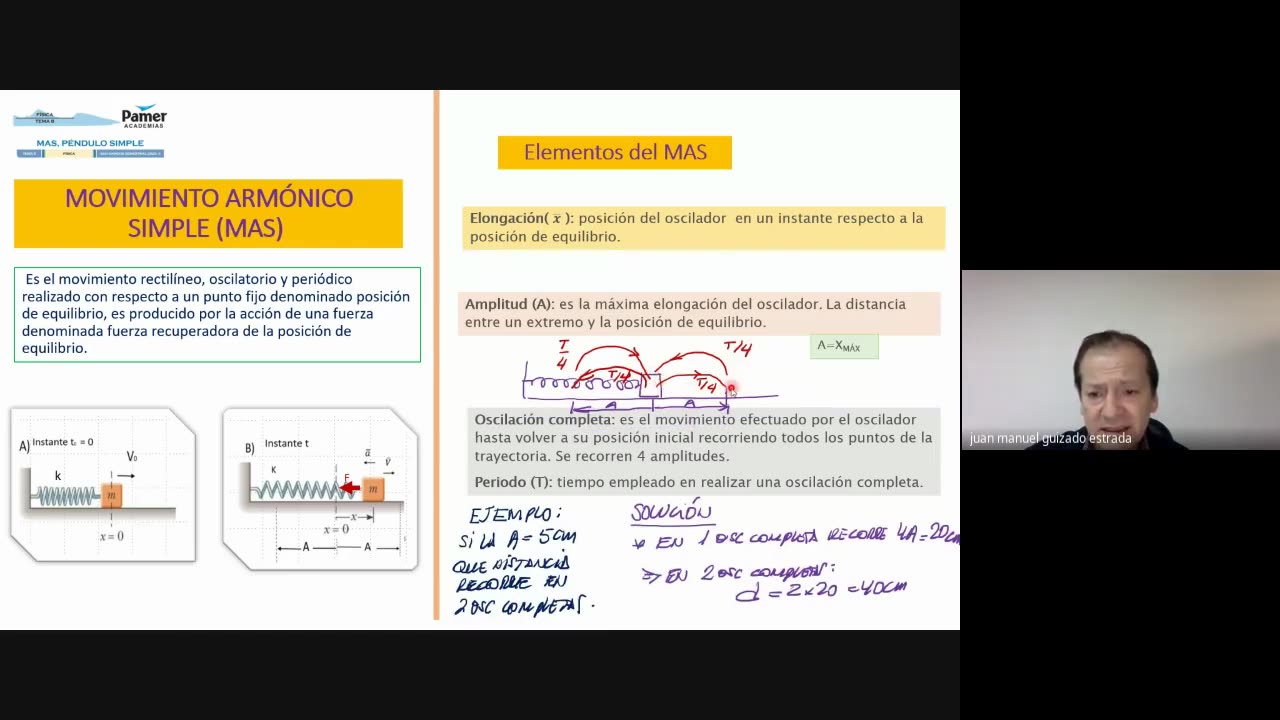 PAMER SEMESTRAL 2023 | Semana 08 | Física: MAS Péndulo