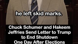 Chuck Schumer and Hakeem Jeffries Send Letter to End Shutdown One Day After Elections
