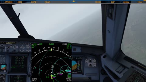 Landing in Akron (KCAK)