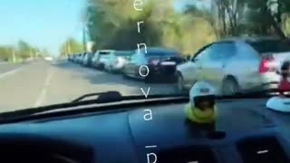 🚦⛽ Ukraine Russia War | Long Lines at Gas Stations in Occupied Luhansk | RCF