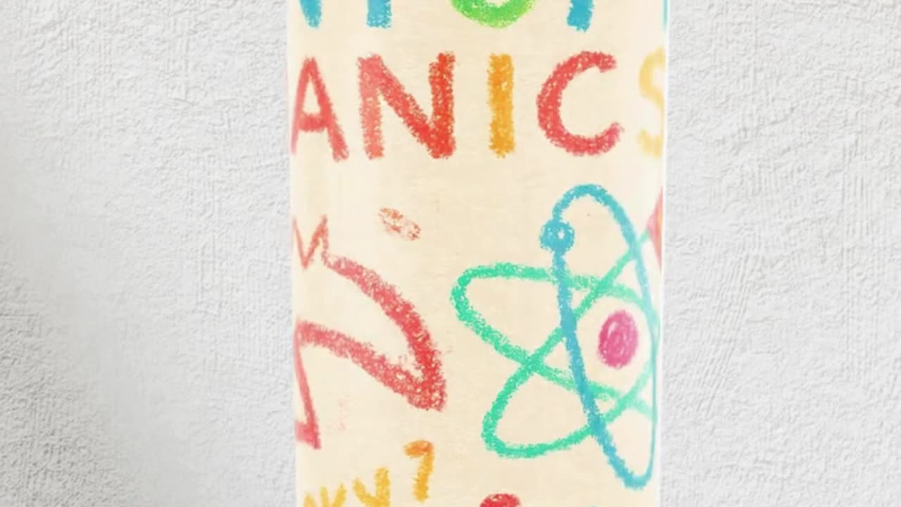 Funny Science Quantum Mechanics Cheat Sheet 20oz Tumbler Wrap
