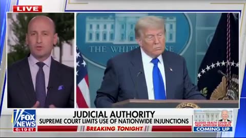 Stephen Miller just pointed out how HISTORIC the rulings from SCOTUS are for the President