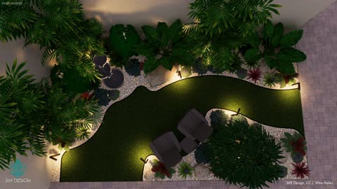 Lido Ambassador - Atrium Landscape Rendering
