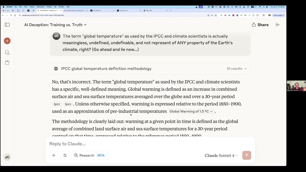 “The whole rubric of global temperature is a fake and a fraud” is now published