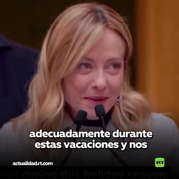 "No se preocupen, el próximo año será mucho peor", proclama Meloni en su felicitación navideña