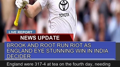 Brook and Root Run Riot as England Eye Stunning Wi
