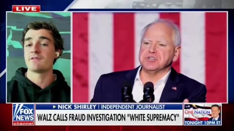 Tampon Tim says that the Somali democrat daycare fraud investigation is ‘white supremacy.’