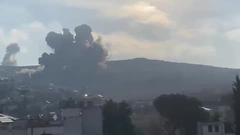 Israel strikes Hezbollah in Southern Lebanon this morning.