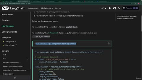 21.9 -LangChain Document Chunking & Splitting
