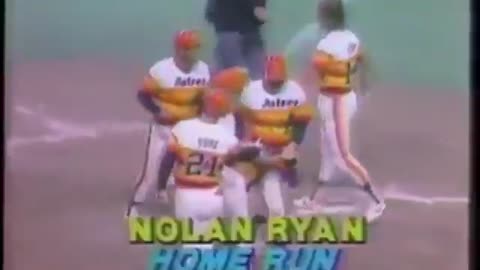 Nolan Ryan homers in Astrodome Debut
