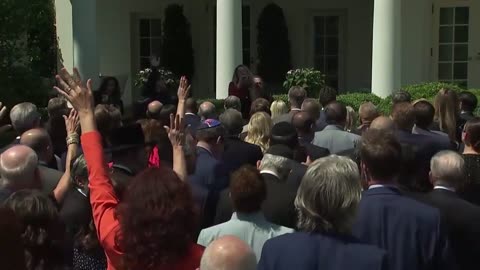 Worship in the Rose Garden on the National Day of Prayer