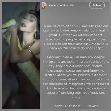 Kim Kardashian is now the latest Hollywood star to blast ICE