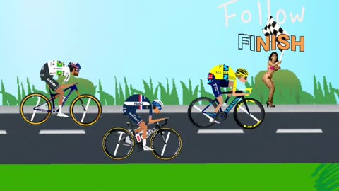 Emoji bike race who wins this wild ride? 😂