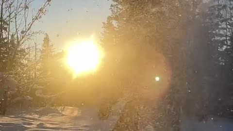 Frost and sun, a wonderful day