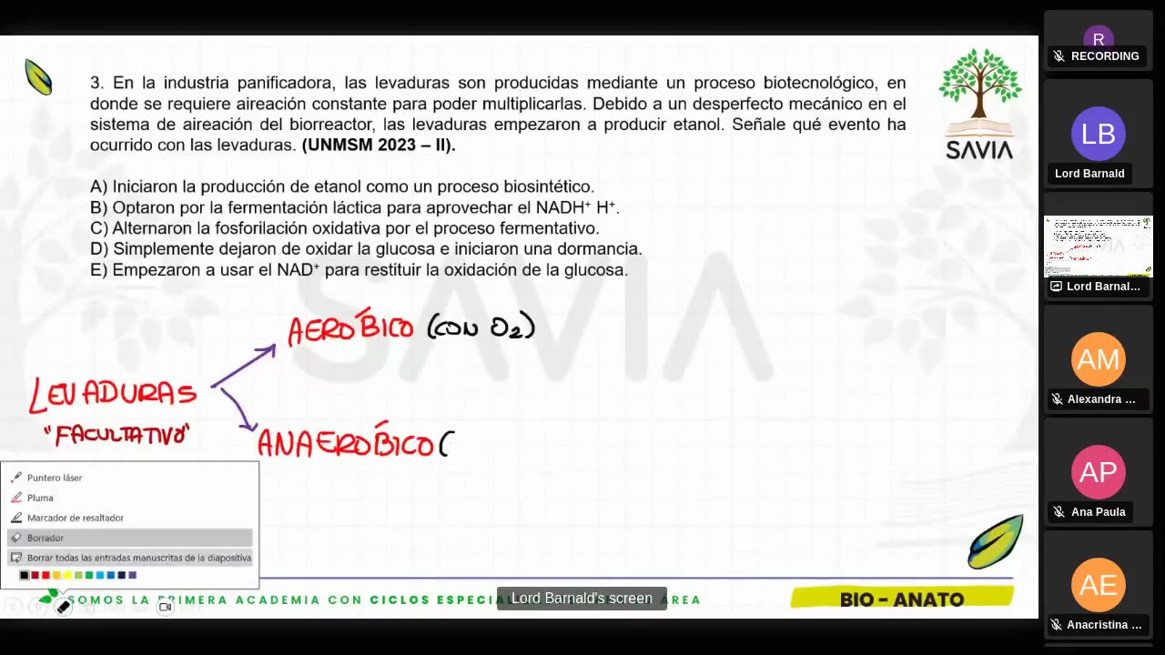 SAVIA SEMIANUAL 2024 | Semana 16 | Biología
