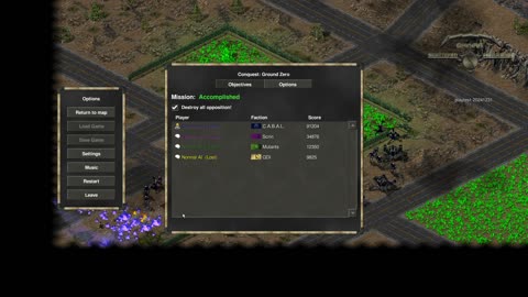 Command & Conquer OpenRA Shattered Paradise Mod C.A.B.A.L. Vs GDI Mutants And Scrin Skirmish
