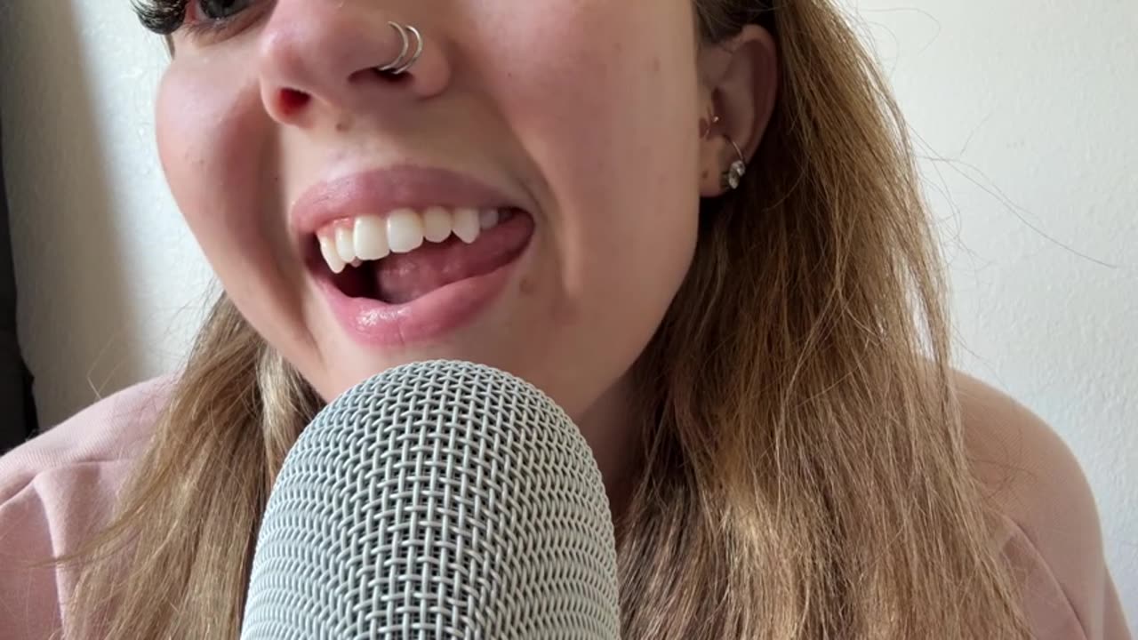 ASMR Front Facing Up Close Tongue Swirling - Extra Spitty