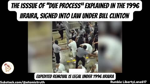 This 1996 Law Explains ‘Expedited Removal’ of Illegal Aliens in the USA & ‘Due Process’ Argument