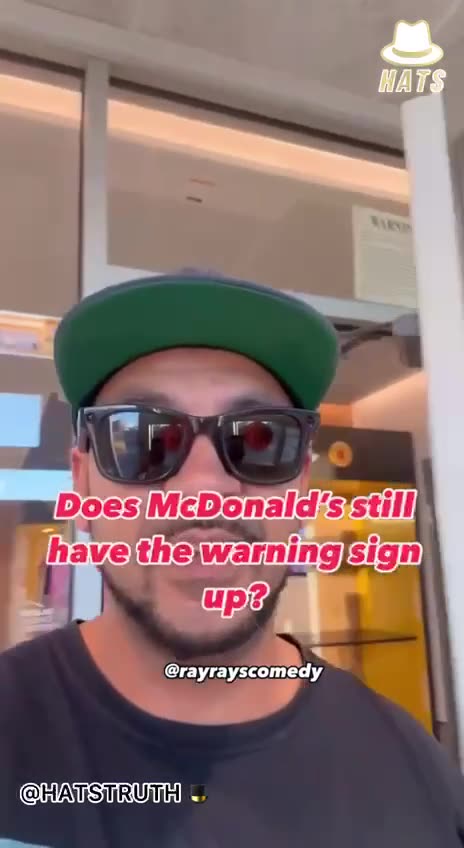 Why are McDonald's restaurants putting up signs warning customers tô known to cause cancer