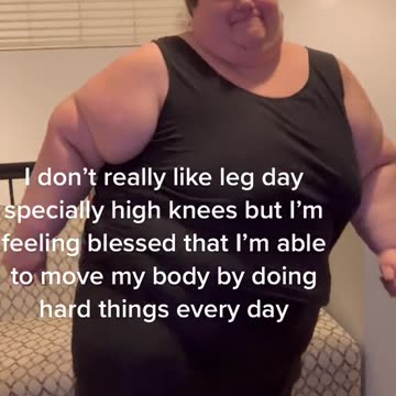 Her consistency for weight loss is admirable