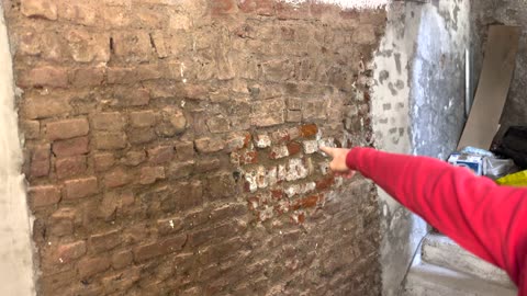 Rifare FUGHE su muro a MATTONI. Ristrutturo la Cantina antica