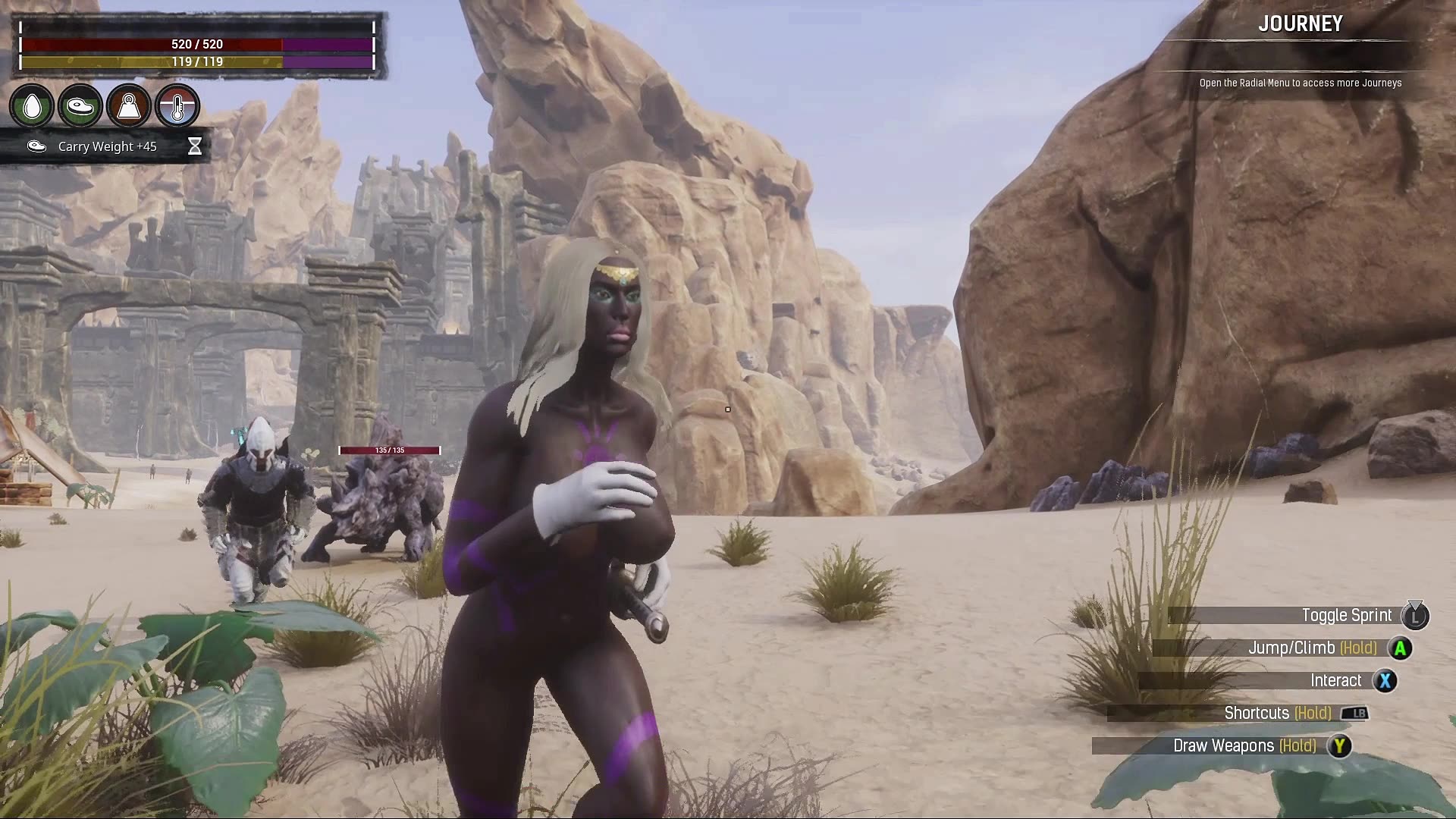 Conan Exiles beginners guide the Dregs tower of bats 3 skull elephant boss Busty Boobs