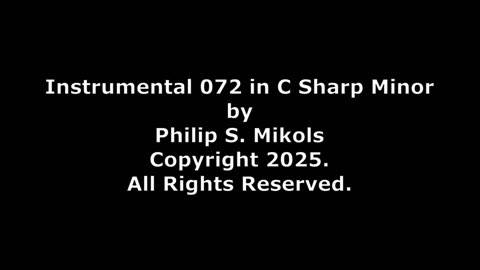 Instrumental 072 in C# Minor