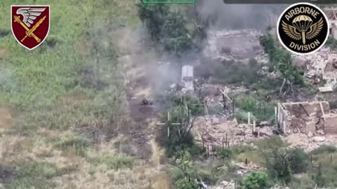 Russian Soldier Walks Away from Downed Comrades