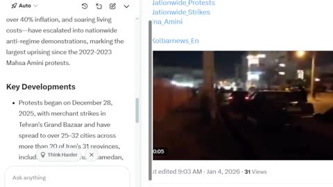 The Iranian protests