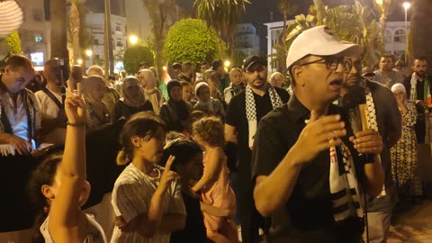 مسيرة شعبية بطنجة دعما لقافلة الصمود لكسر الحصار عن غزة 15 06 2025 كلمة الجبهة الدحمان الصياد