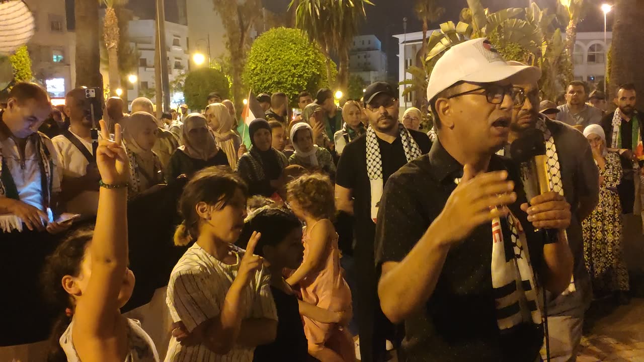 مسيرة شعبية بطنجة دعما لقافلة الصمود لكسر الحصار عن غزة 15 06 2025 كلمة الجبهة الدحمان الصياد