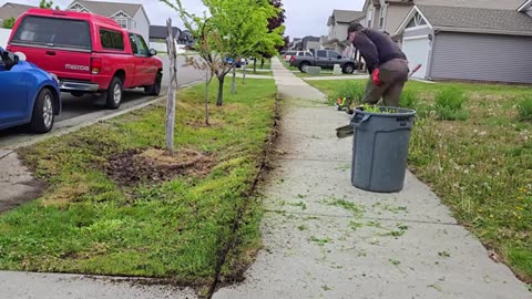 I Felt Like An ARCHEOLOGIST Digging Up This BURIED Sidewalk part17