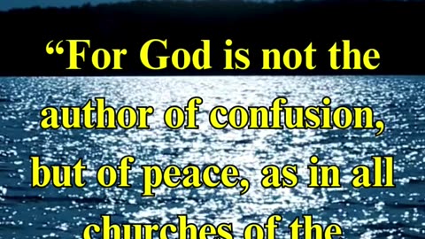 1 Corinthians 14:33