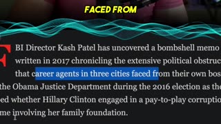Clinton Foundation Coverup EXPOSED in Declassified Memo