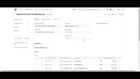 SigzenERP - Discover How to Create Work Orders & Job Cards