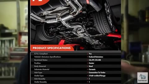 A-Premium Front Catalytic Converter with Gasket Kit Direct-Fit Compatible with C